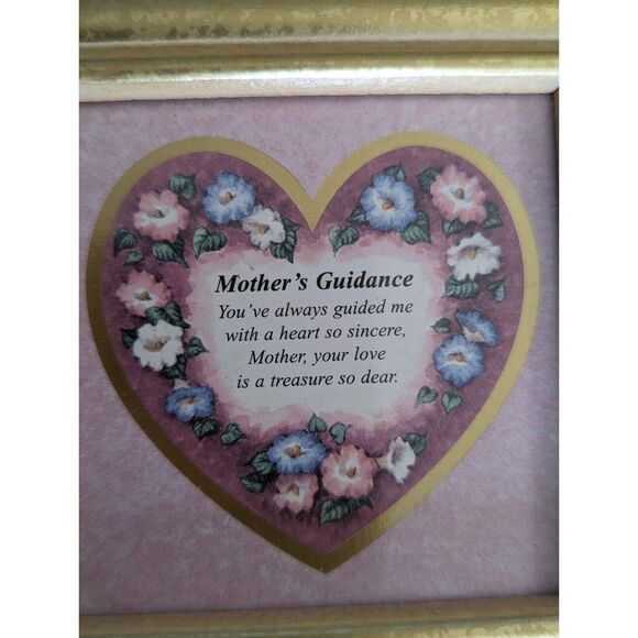 Small Vintage Frame Mother's Guidance Gift Heartfelt Collection Framed 1995 - Picture 4 of 6